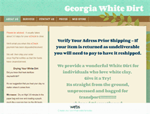 Tablet Screenshot of georgiawhitedirt.com